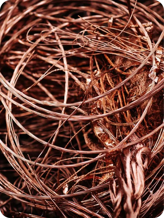 Fils de cuivre recyclé